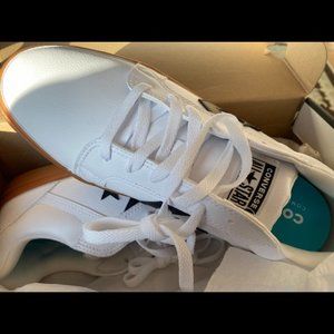 Converse Women's White and Black Athletic Shoes
